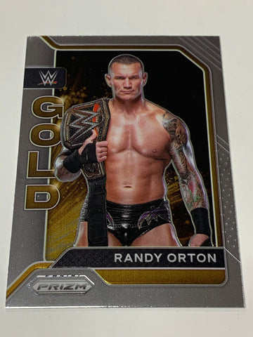 Randy Orton 2022 WWE Prizm Gold Insert Card #1