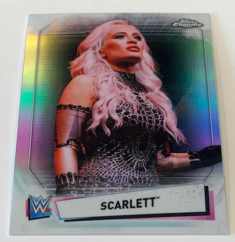 Scarlett 2021 WWE Topps Chrome REFRACTOR Card #95