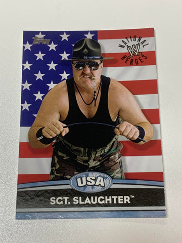 Sgt. Slaughter 2010 WWE Topps National Heroes Insert #NH10