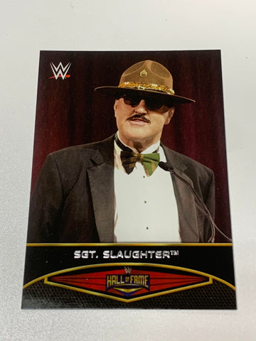Sgt Slaughter 2015 WWE Topps Hall of Fame Card #10