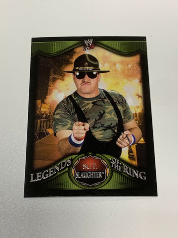 Sgt Slaughter 2009 WWE Topps Legends of The Ring Insert #14