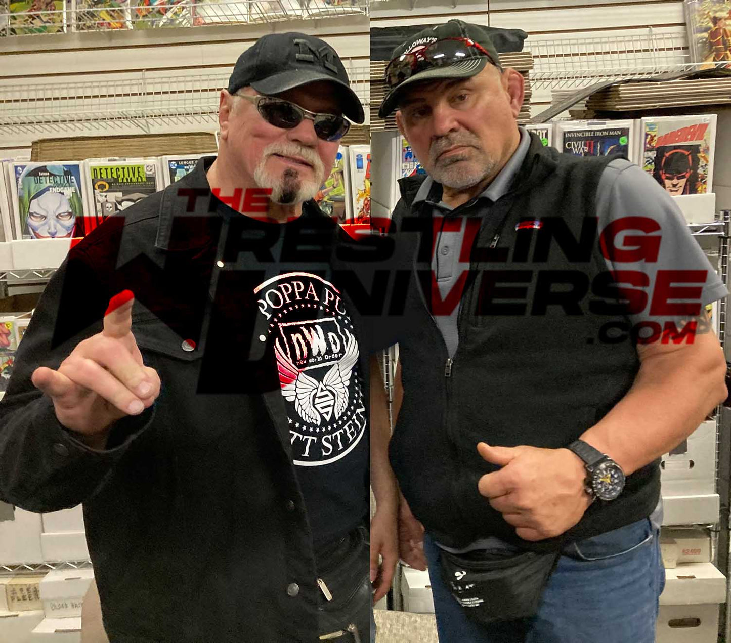 The Steiner Brothers (Scott & Rick) Pose 1 Dual Signed Photo COA