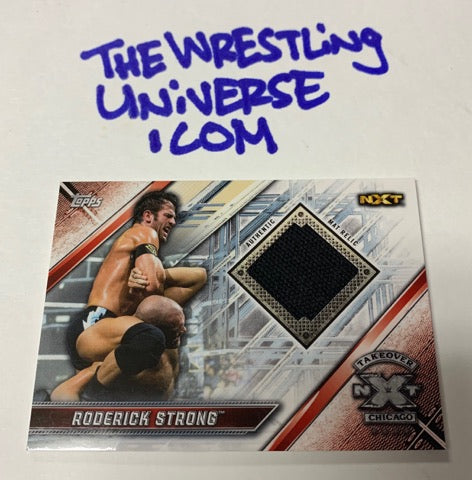 Roderick Strong WWE NXT Topps 2018 Event Used Relic Card
