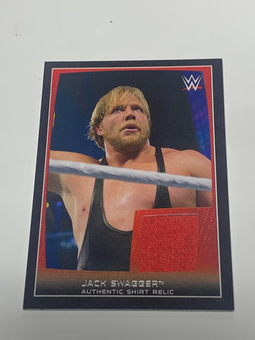 Jack Swagger 2015 WWE Topps Authentic Event-Worn Shirt Relic