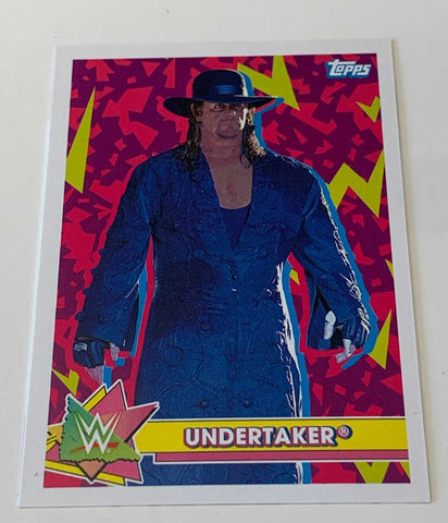 Undertaker 2021 Topps Heritage Sticker Card #S-20