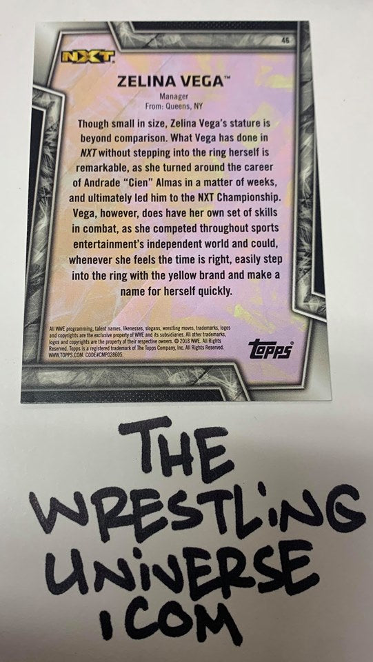 ZELINA Vega WWE NXT 2018 Topps Rookie Card