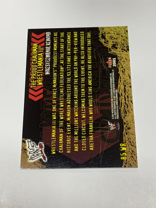 Vince McMahon 2001 Fleer “Championship Gold” Version #85