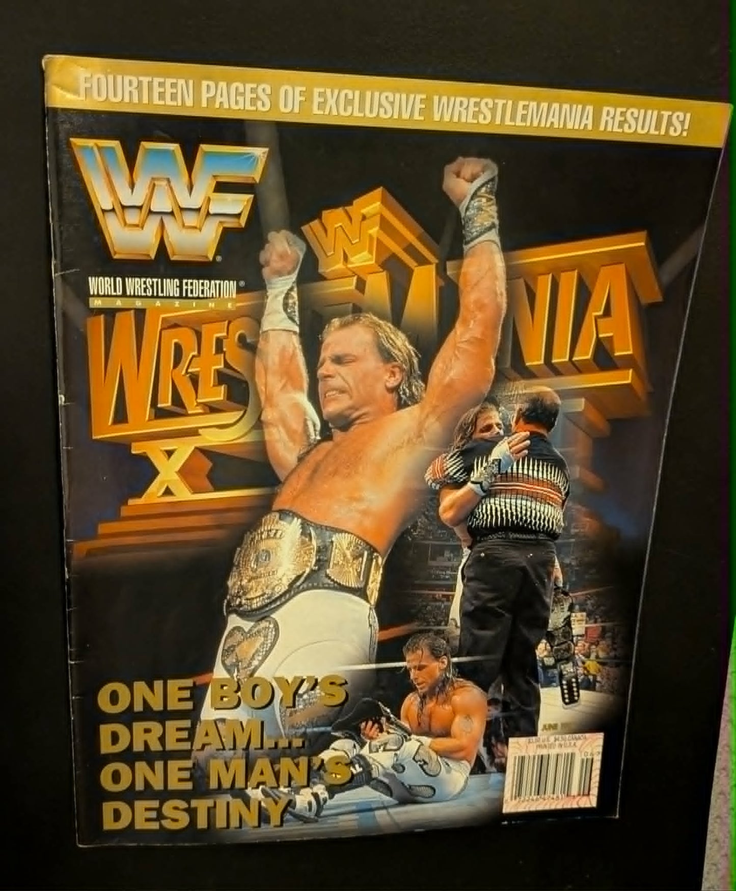 WWF Magazine Shawn Michaels June 1996 w/poster (no cards)