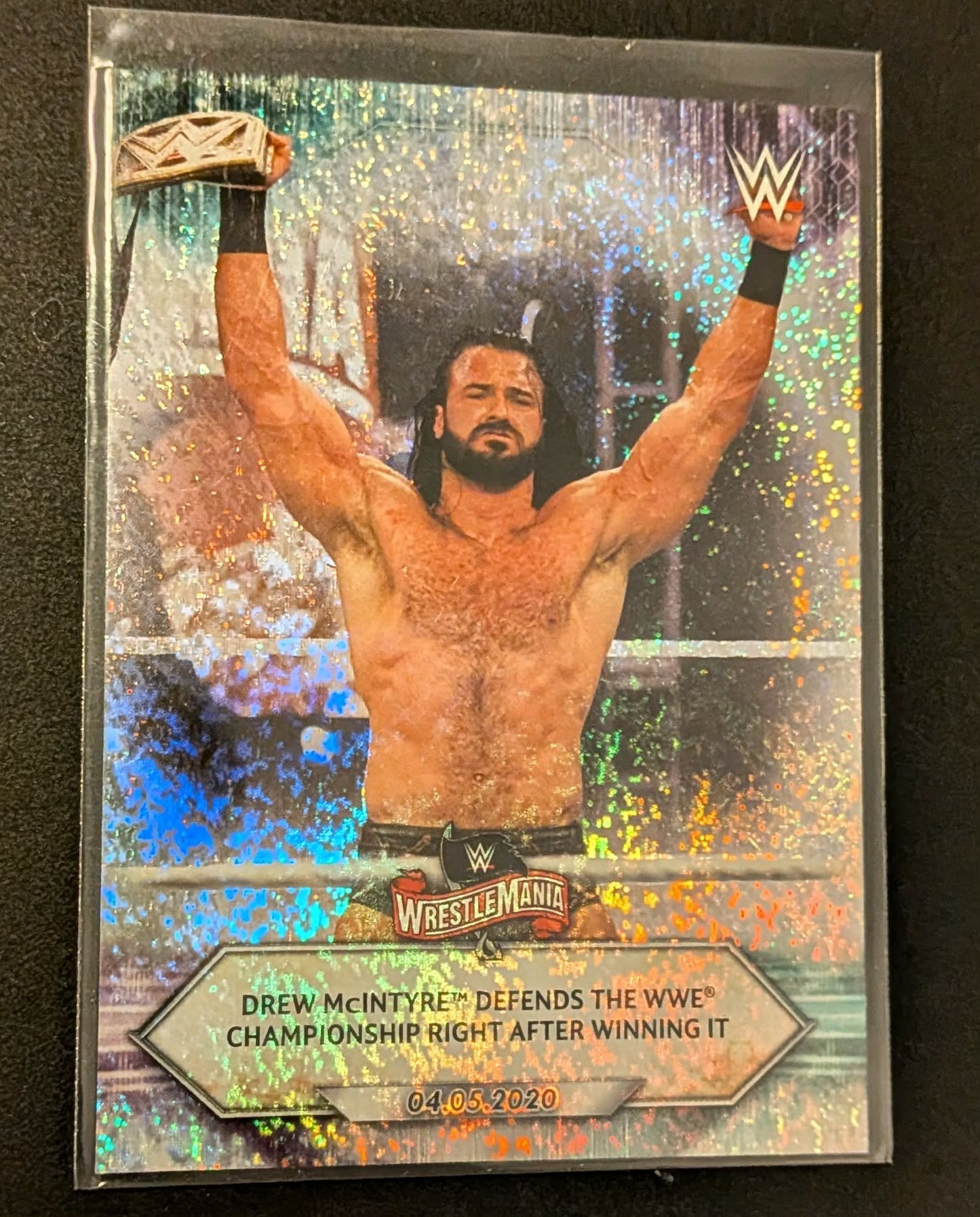 2021 Topps WWE WrestleMania 36 Foilboard Drew McIntyre #54