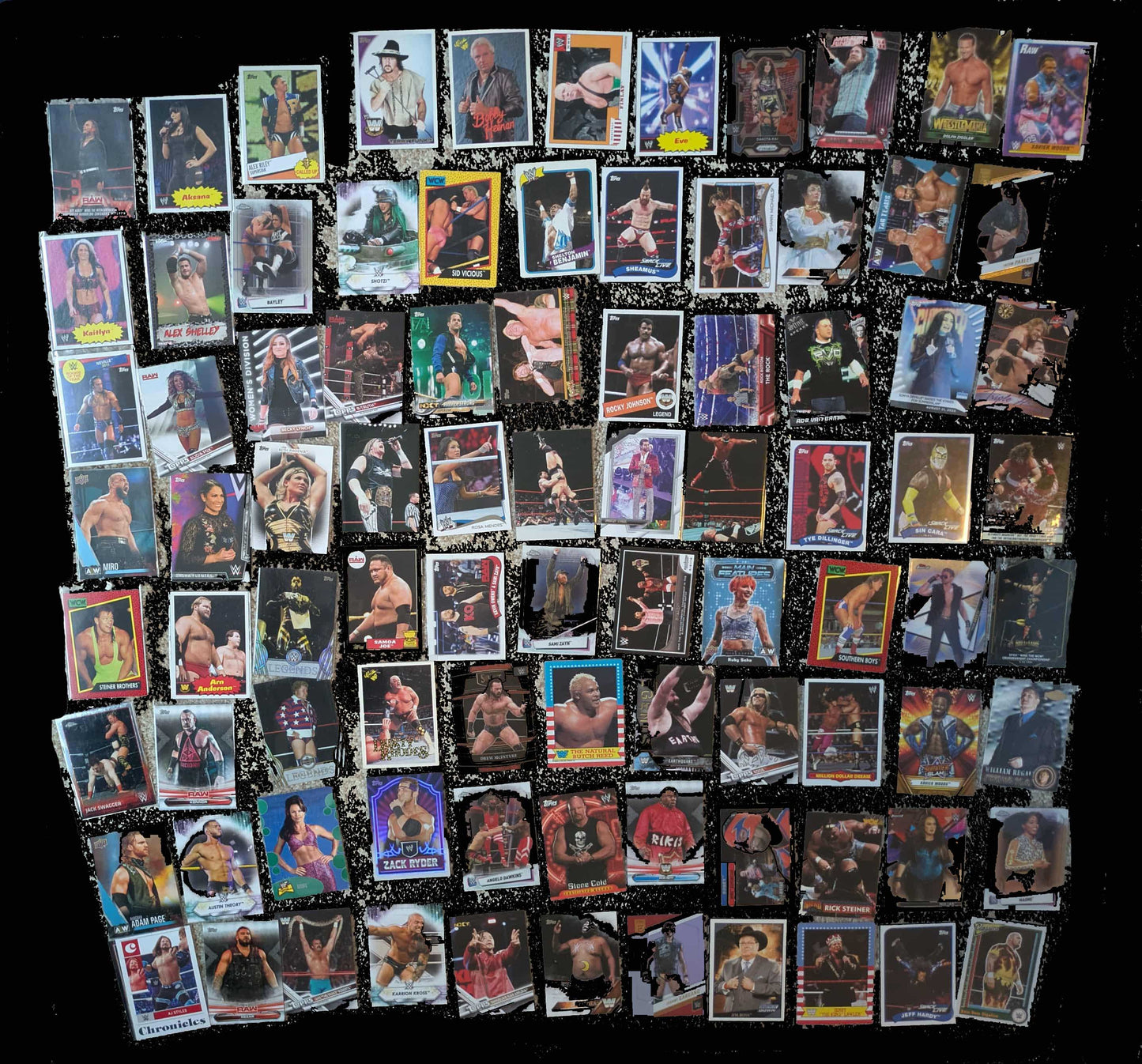 100 WWE Trading Card Lot (Some AEW) Special Bulk Price Only $24.95!!