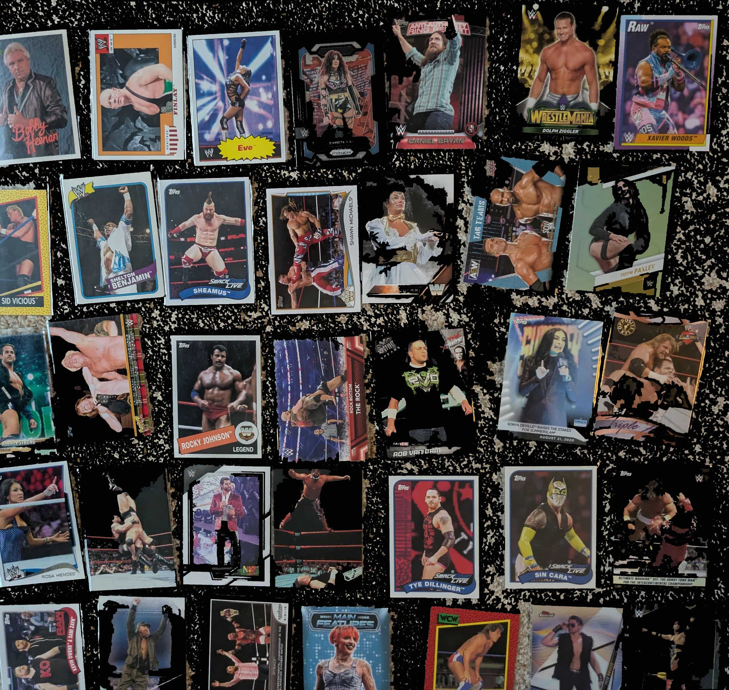 100 WWE Trading Card Lot (Some AEW) Special Bulk Price Only $24.95!!