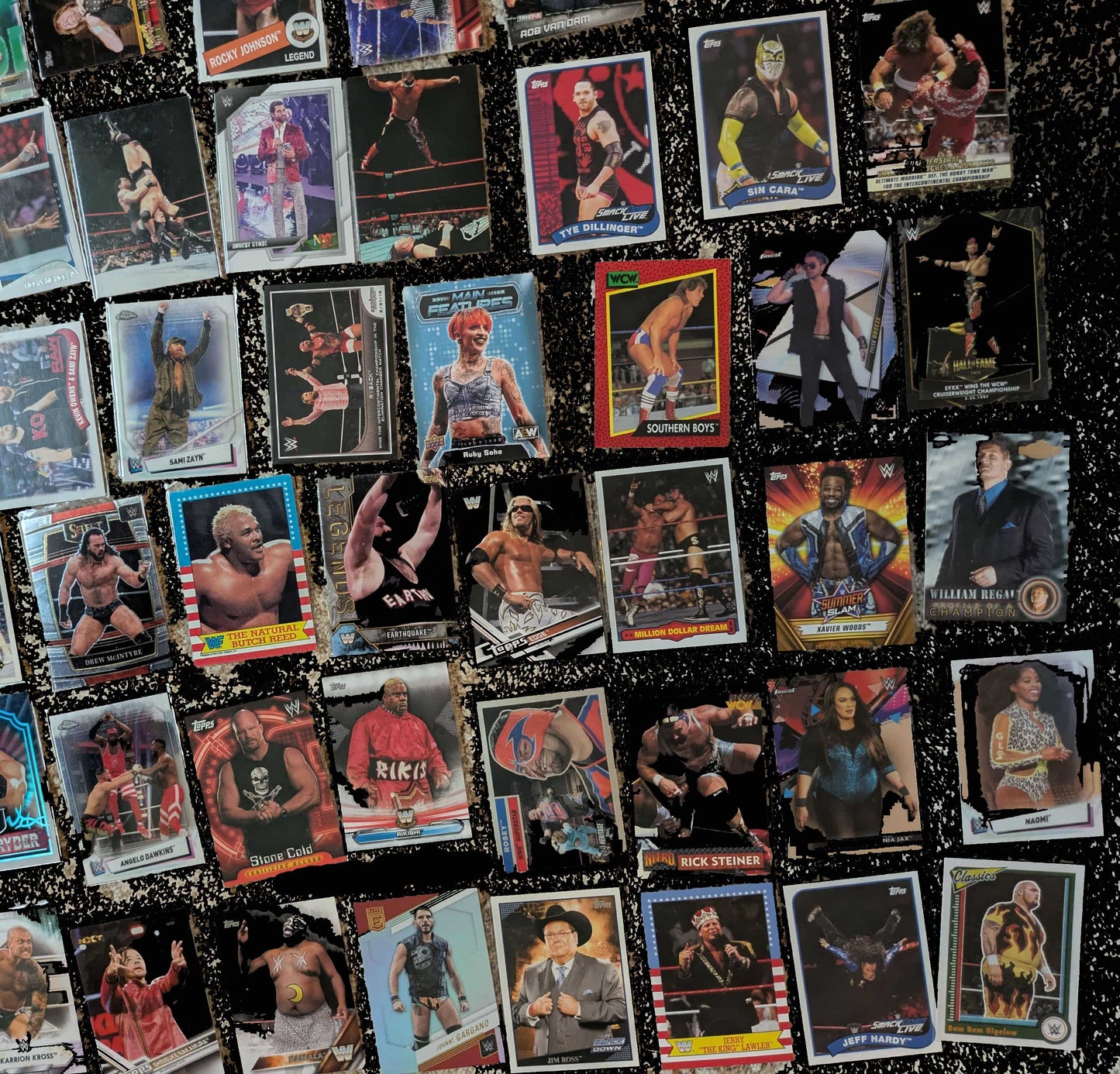 100 WWE Trading Card Lot (Some AEW) Special Bulk Price Only $24.95!!