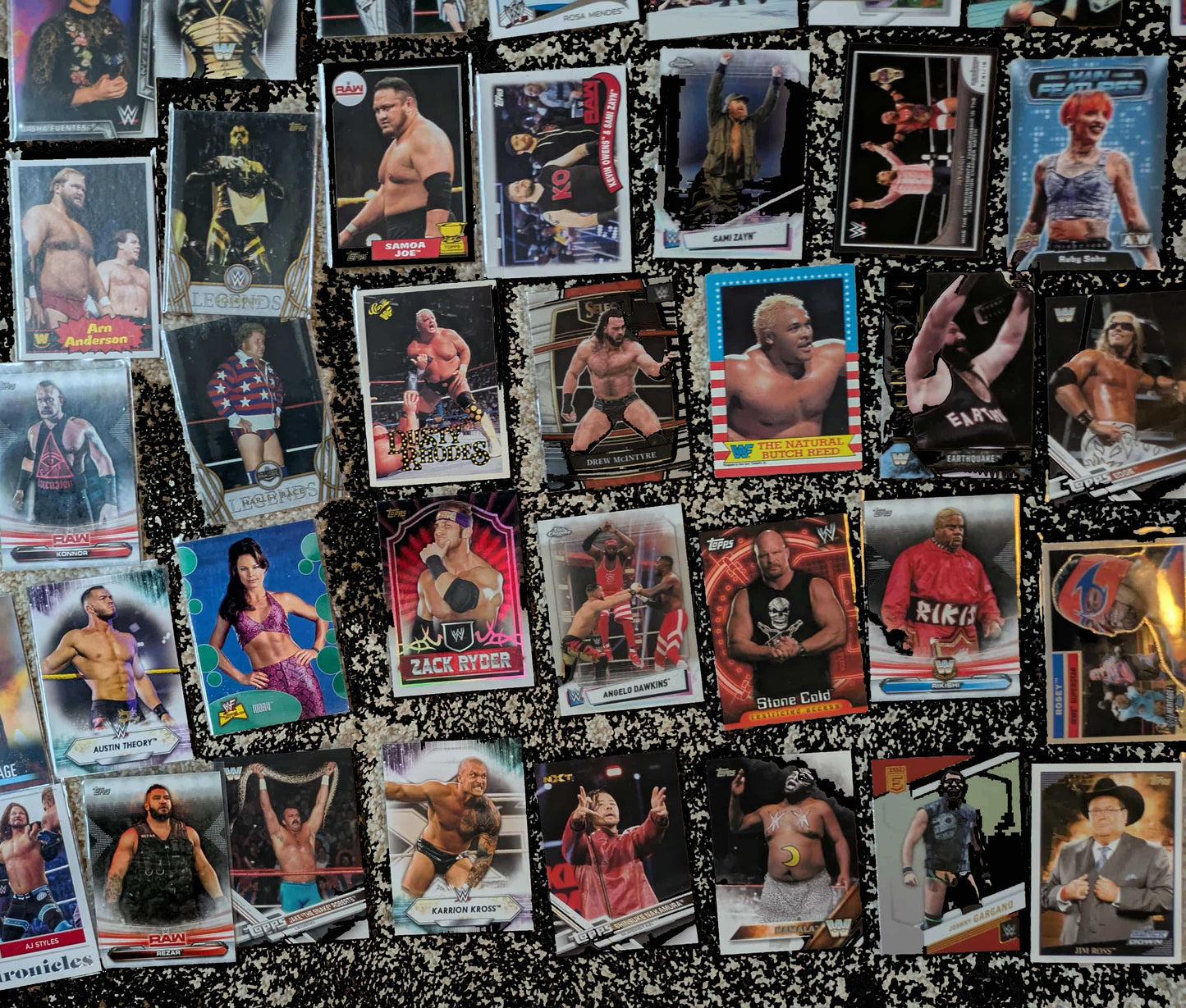 100 WWE Trading Card Lot (Some AEW) Special Bulk Price Only $24.95!!