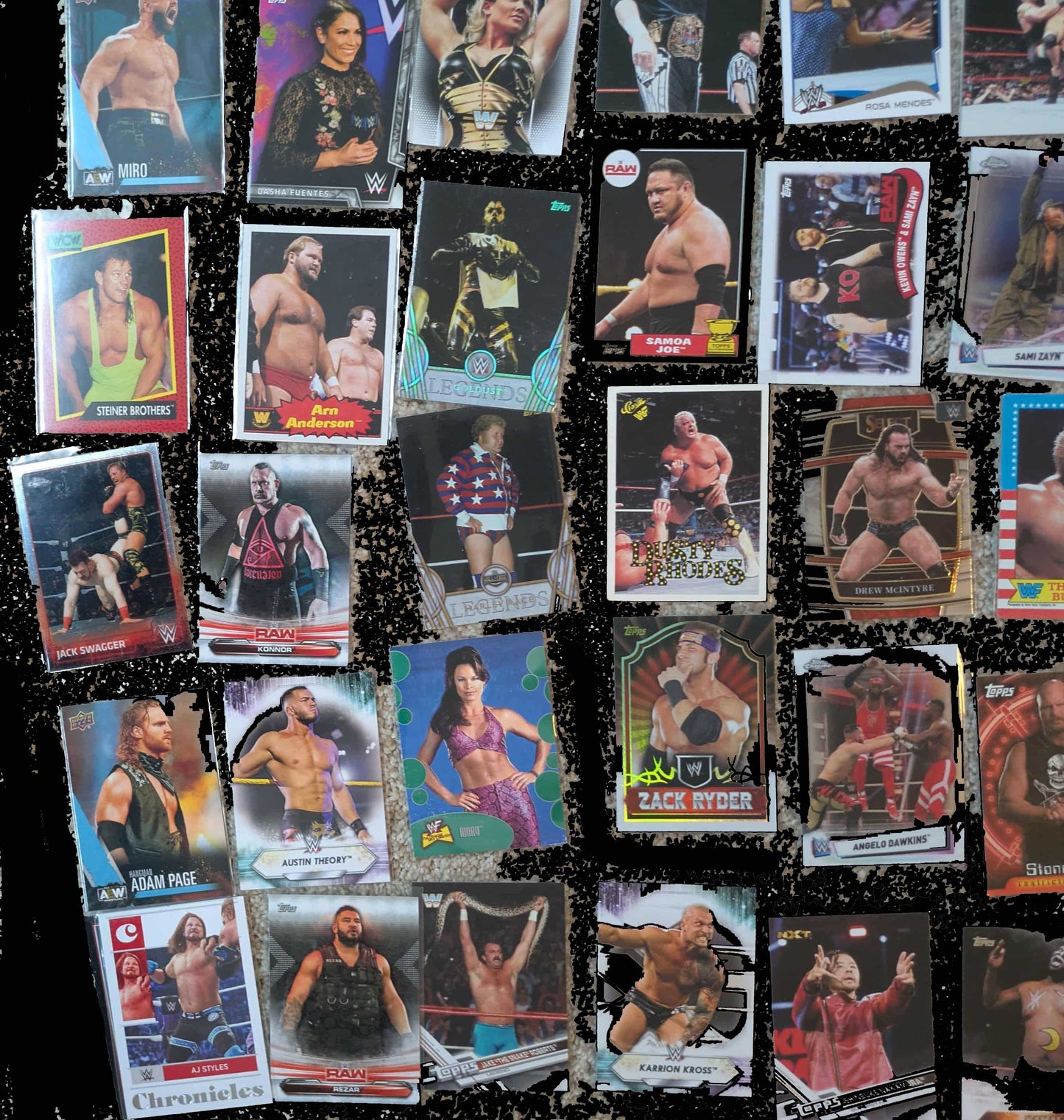100 WWE Trading Card Lot (Some AEW) Special Bulk Price Only $24.95!!
