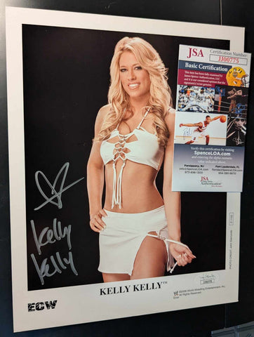 Kelly Kelly Official WWE ECW Signed Official Promo Photo Pose 1 JSA
