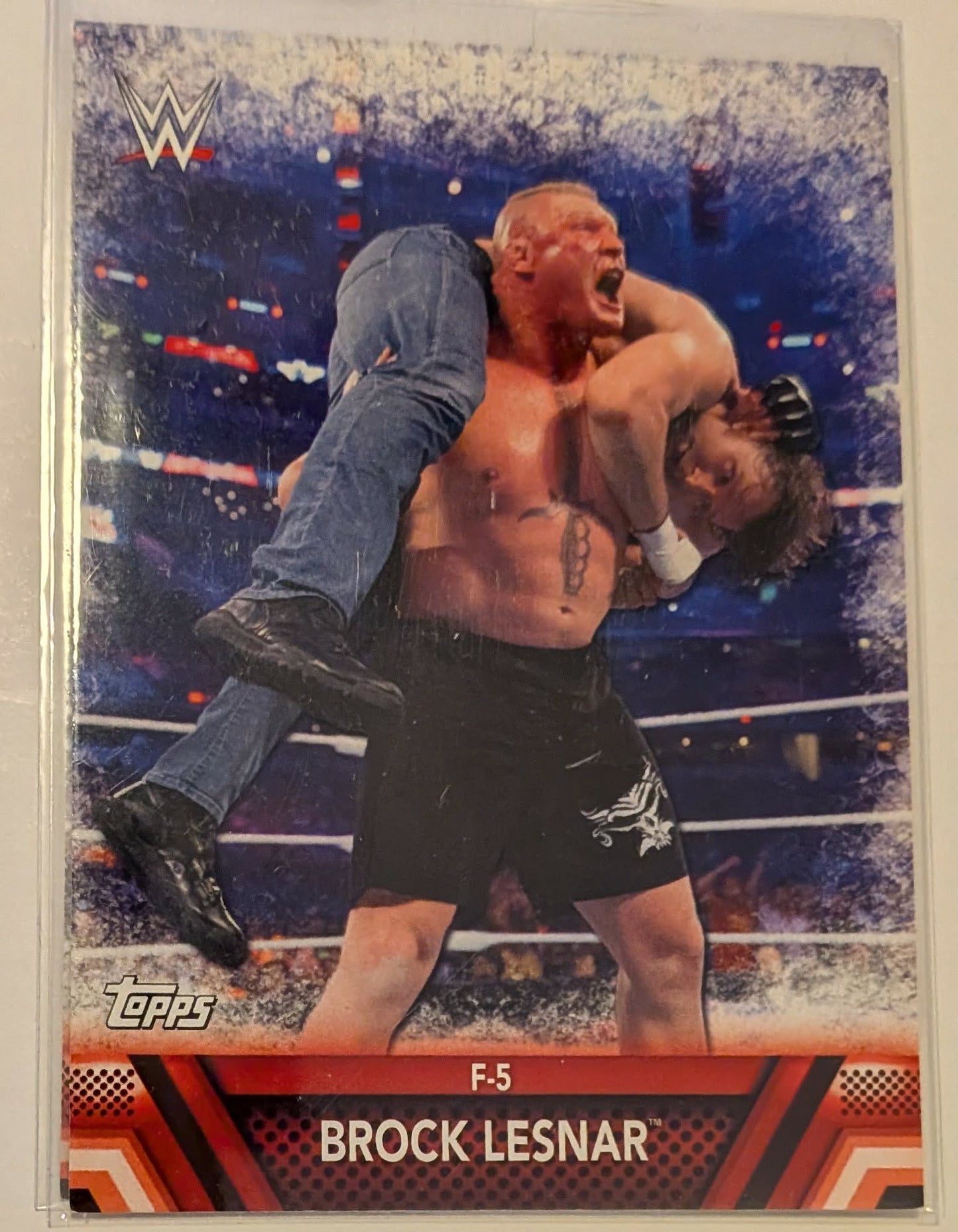Brock Lesnar 2017 Topps WWE Then Now Forever Finishers and Signature Moves #F-3