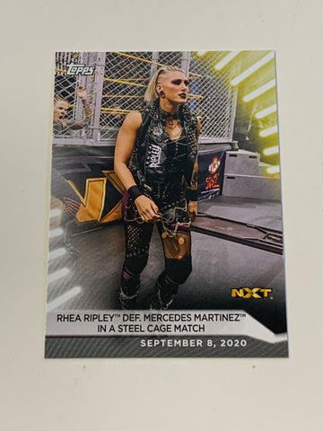 Rhea Ripley 2021 WWE NXT Topps Card #72