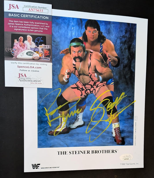 Steiner Brothers (Rick Scott) Signed Photo JSA COA
