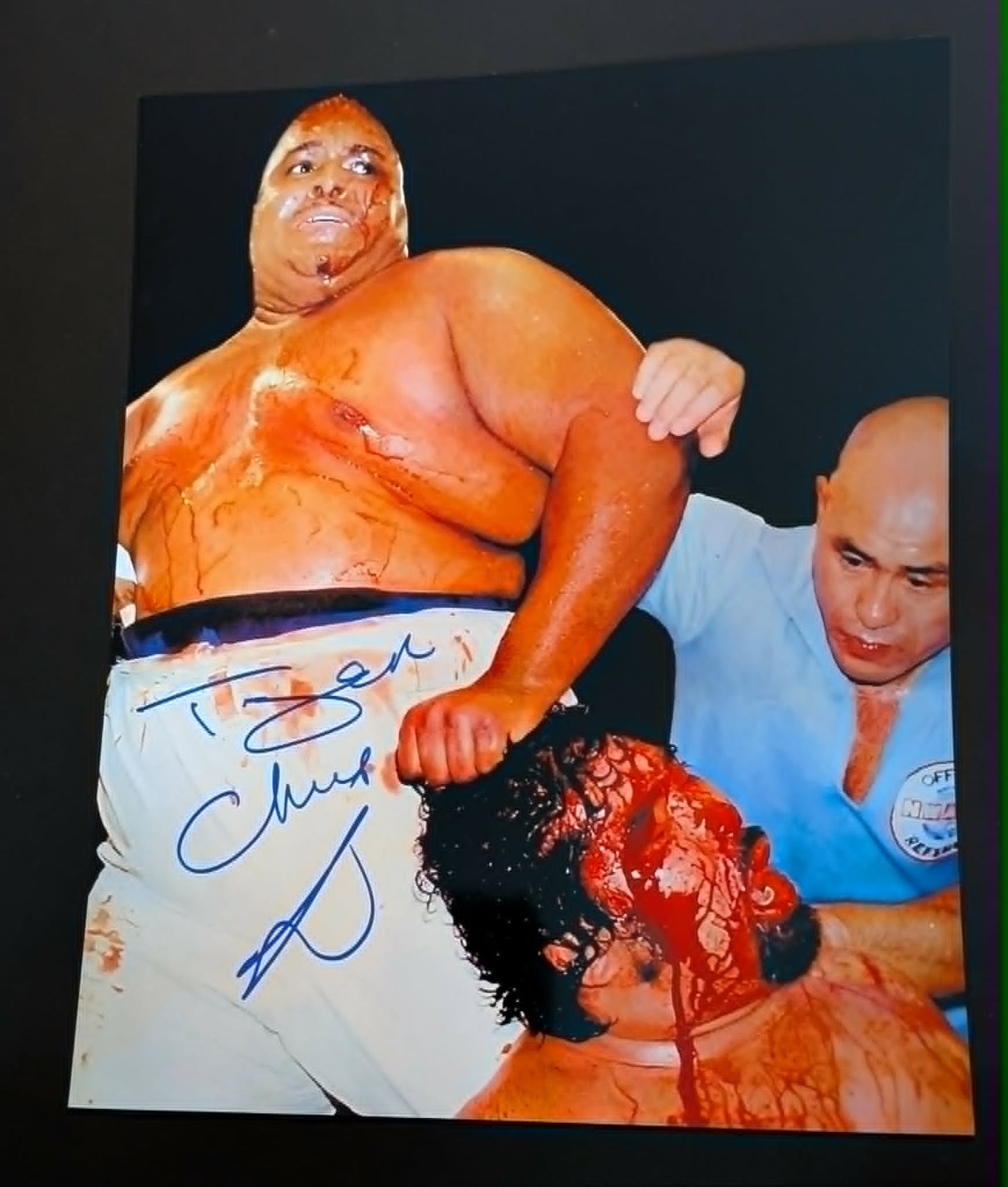 Tiger Chung Lee Pose 1 Signed Photo COA