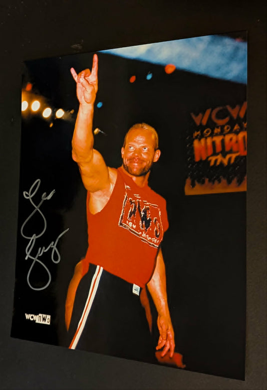 Lex Luger NWO Pose 6 Signed Photo COA