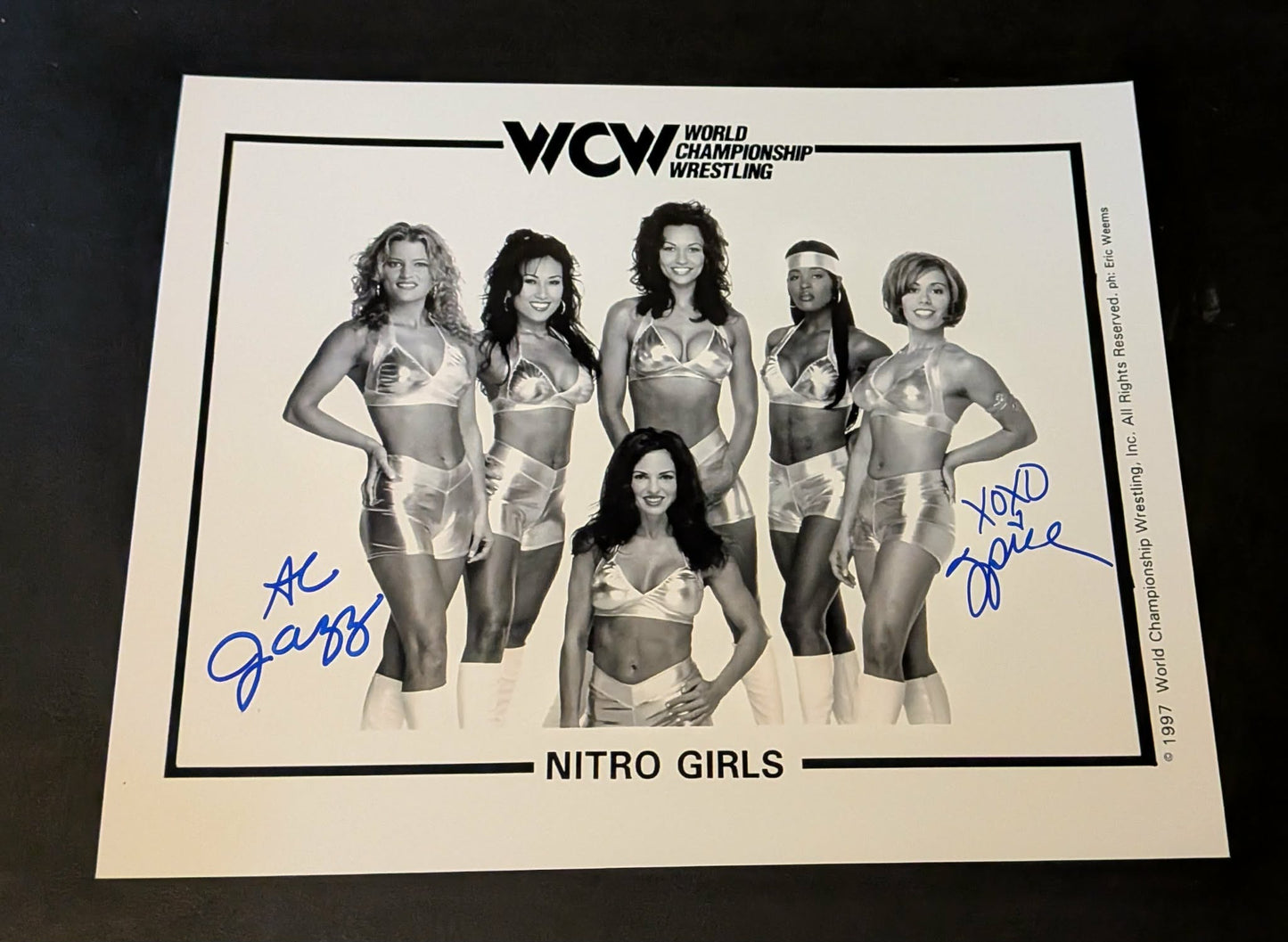 AC Jazz & Spice Pose 2 Dual Signed Photo Nitro Girls COA
