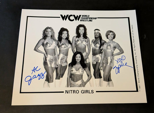 AC Jazz & Spice Pose 2 Dual Signed Photo Nitro Girls COA