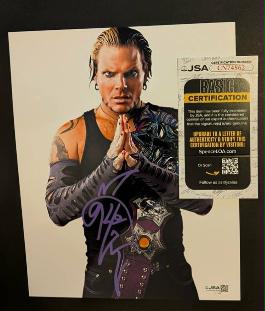 Jeff Hardy Signed Photo JSA COA