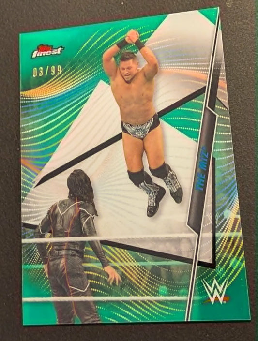 The Miz 2020 Topps Finest #68 Green Refractor #/99