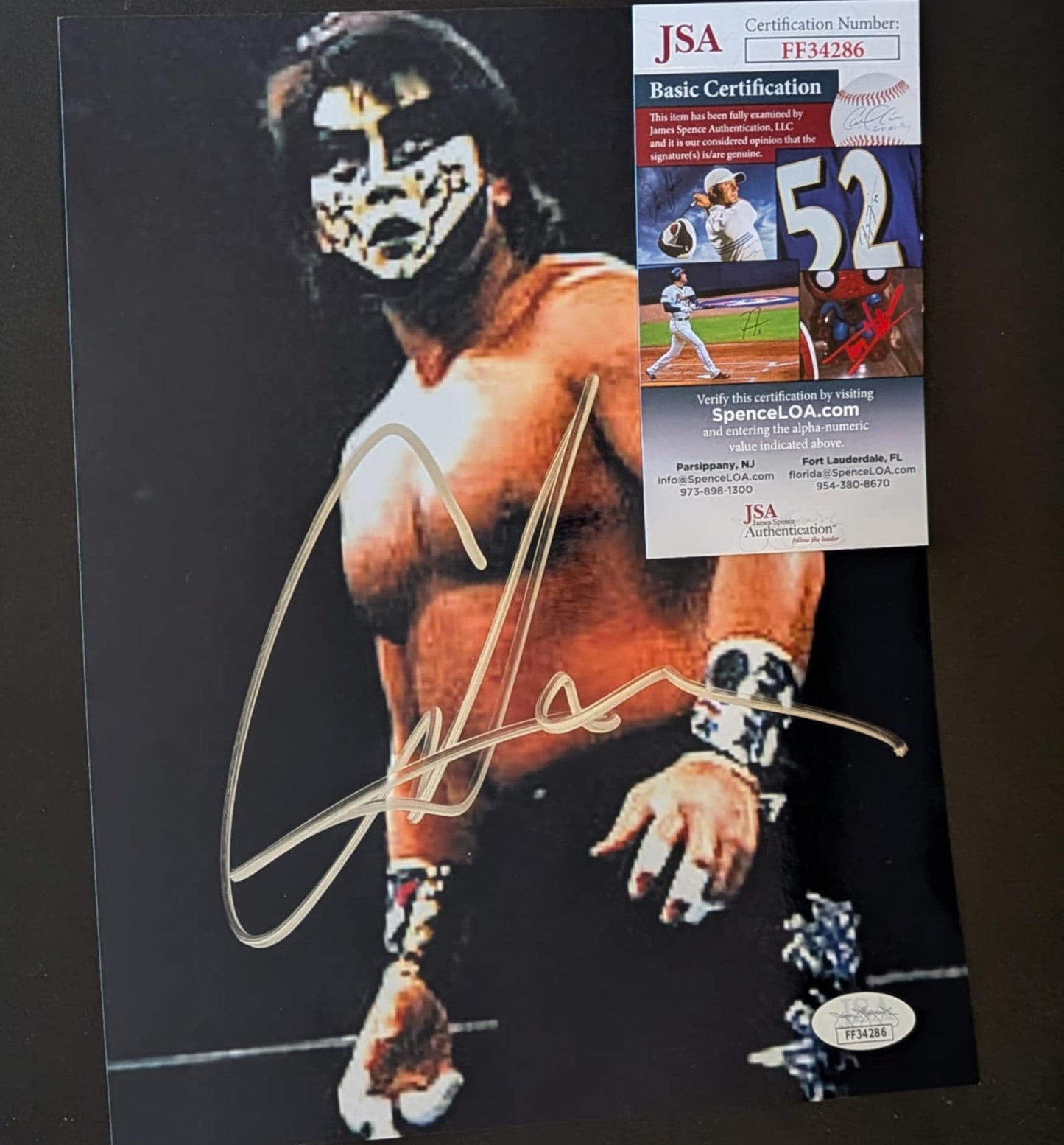 Great Muta Signed Photo B JSA COA