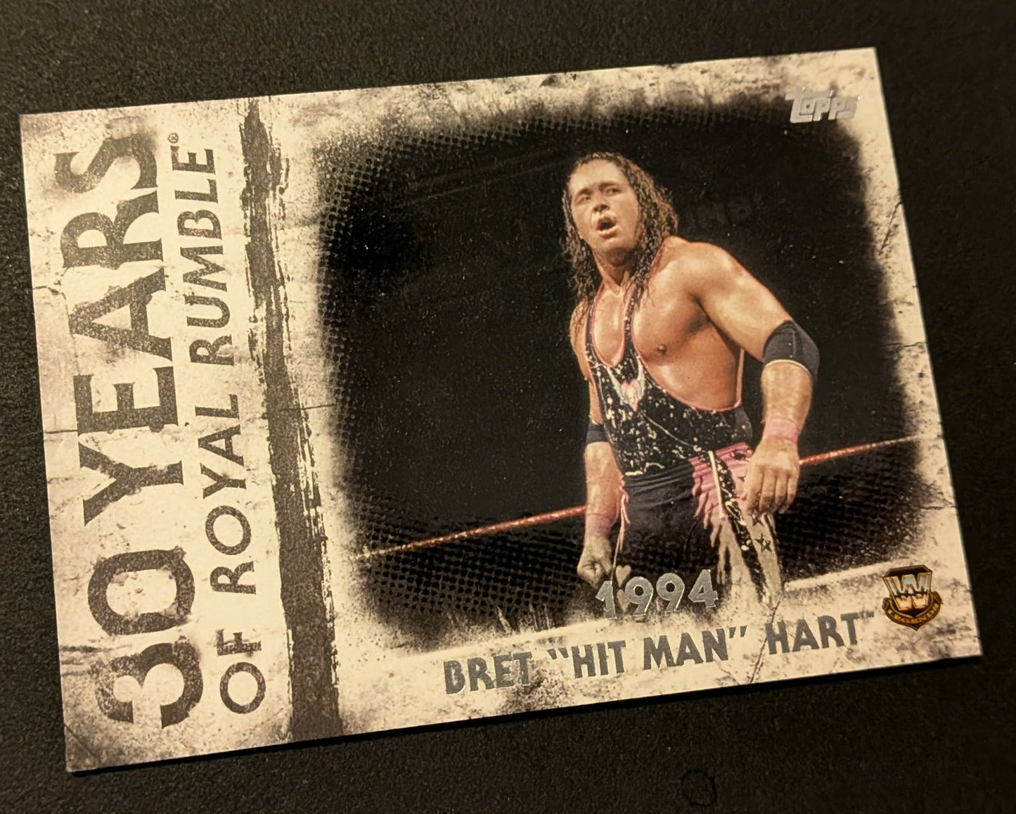 2018 Topps WWE Undisputed 30 Years of Royal Rumble Bret Hart Hit Man #RR-5
