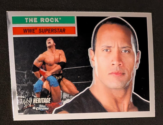 The Rock 2006 Topps Chrome Heritage WWE #10