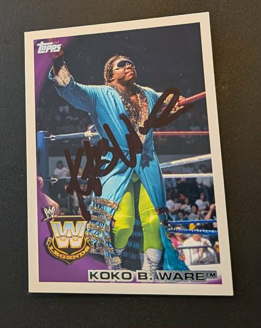 Koko B Ware Signed 2010 Topps #96 COA