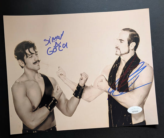 The Vaudevillains (Simon Gotch & Aiden English) Signed Photo JSA COA