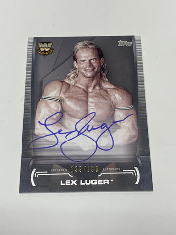 Lex Luger 2021 WWE Topps Undisputed Authentic Superstar Autograph Card #’ed 133/199