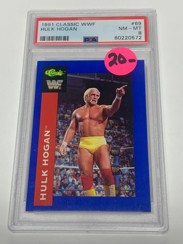 Hulk Hogan 1991 WWE Classic PSA 8 Card #69