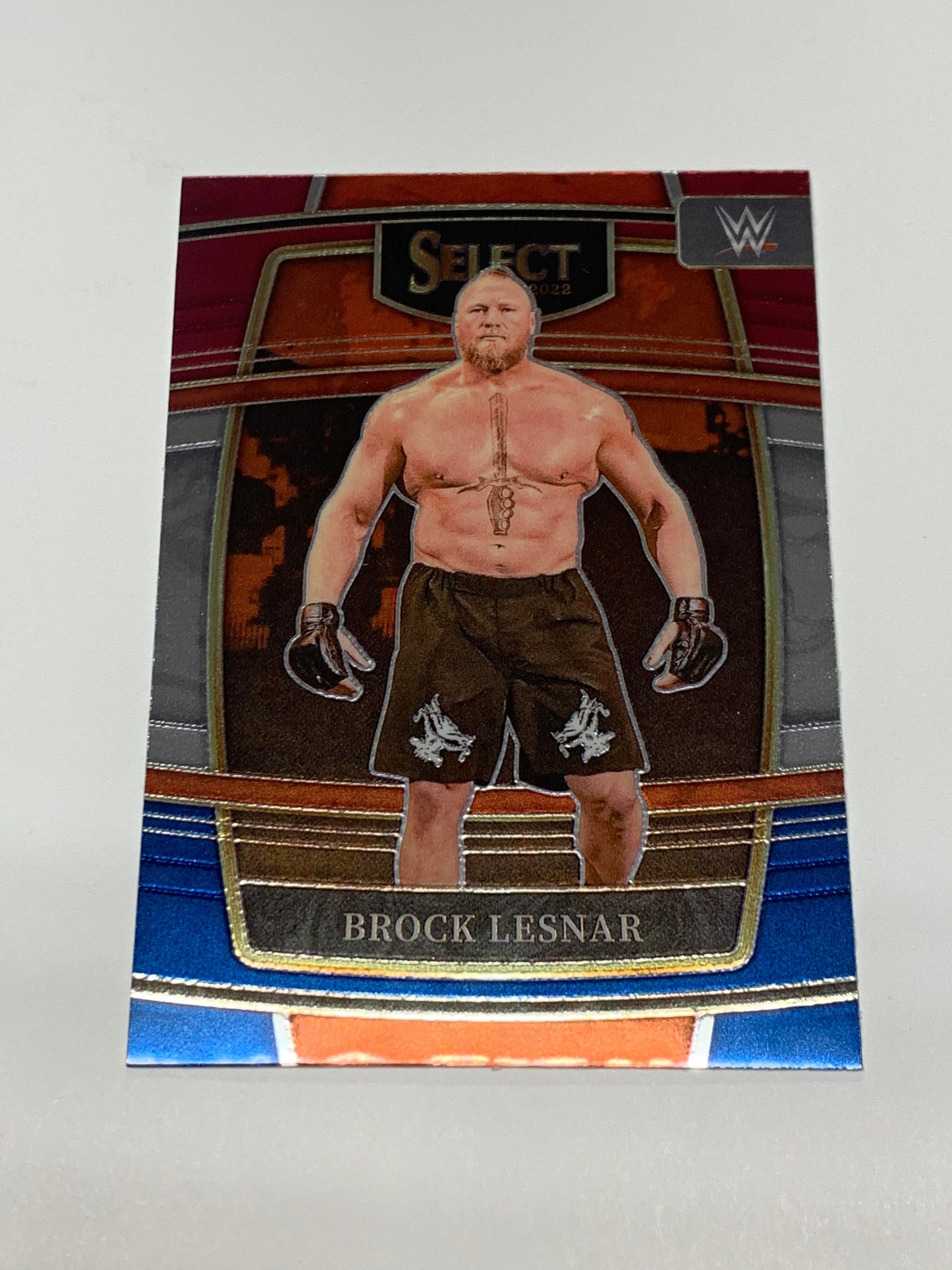 Brock Lesnar 2022 WWE Panini Select “Red, White & Blue” Card #5