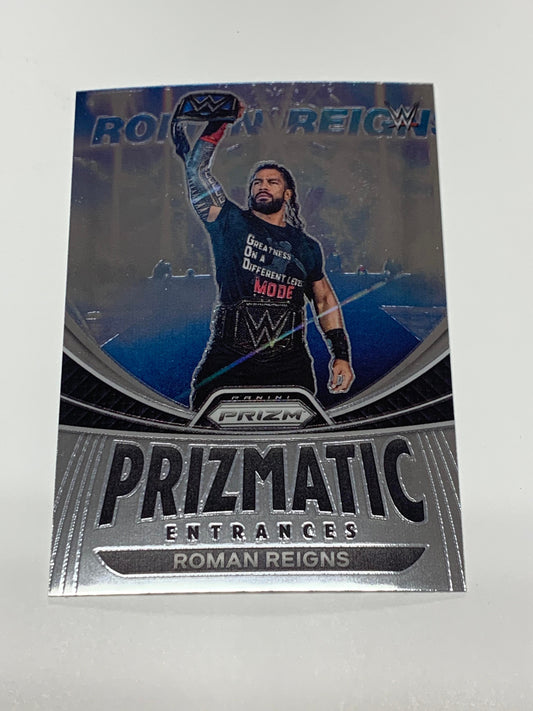 Roman Reigns 2023 WWE Panini Prizm “Prizmatic Entrances “ Insert Card #16