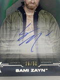 Sami Zayn 2021 WWE Topps Undisputed Authentic Superstar Autograph Card #’ed 26/50