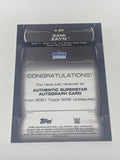 Sami Zayn 2021 WWE Topps Undisputed Authentic Superstar Autograph Card #’ed 26/50