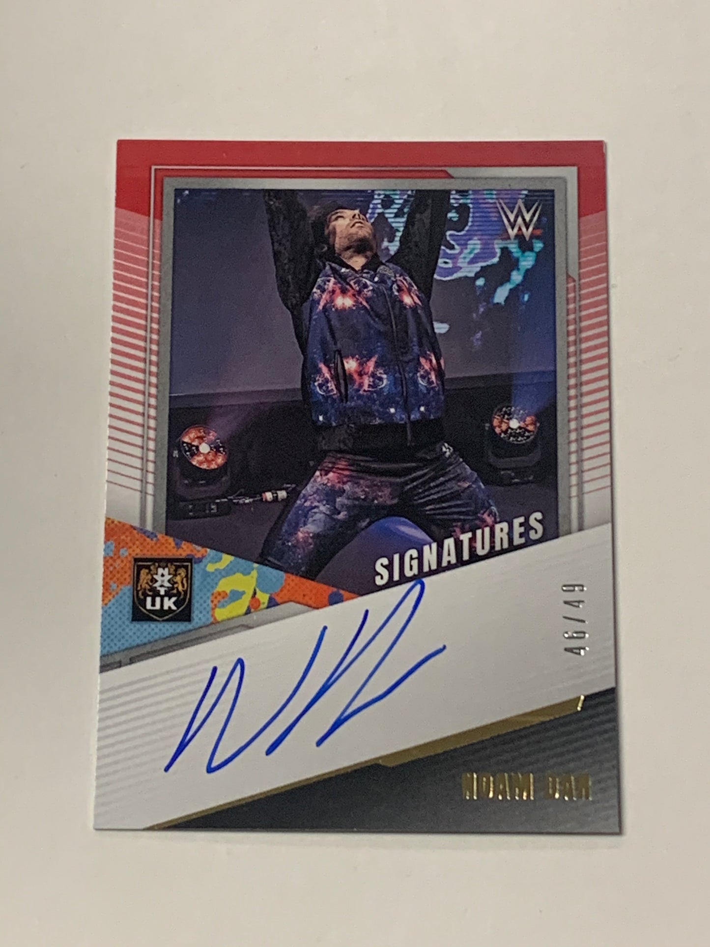 Noam Dar 2022 WWE NXT Signature “On Card” Auto Card #’ed 46/49