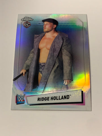 Ridge Holland 2021 WWE Topps Chrome ROOKIE REFRACTOR Card #91