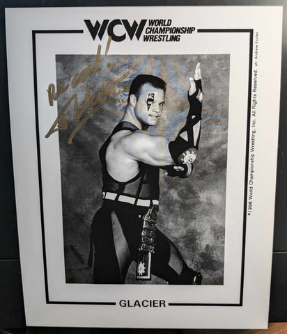 Glacier Be Cool WCW Pose 1 Signed Photo COA