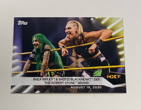 Rhea Ripley & Shotzi Blackheart 2021 WWE NXT Topps Card