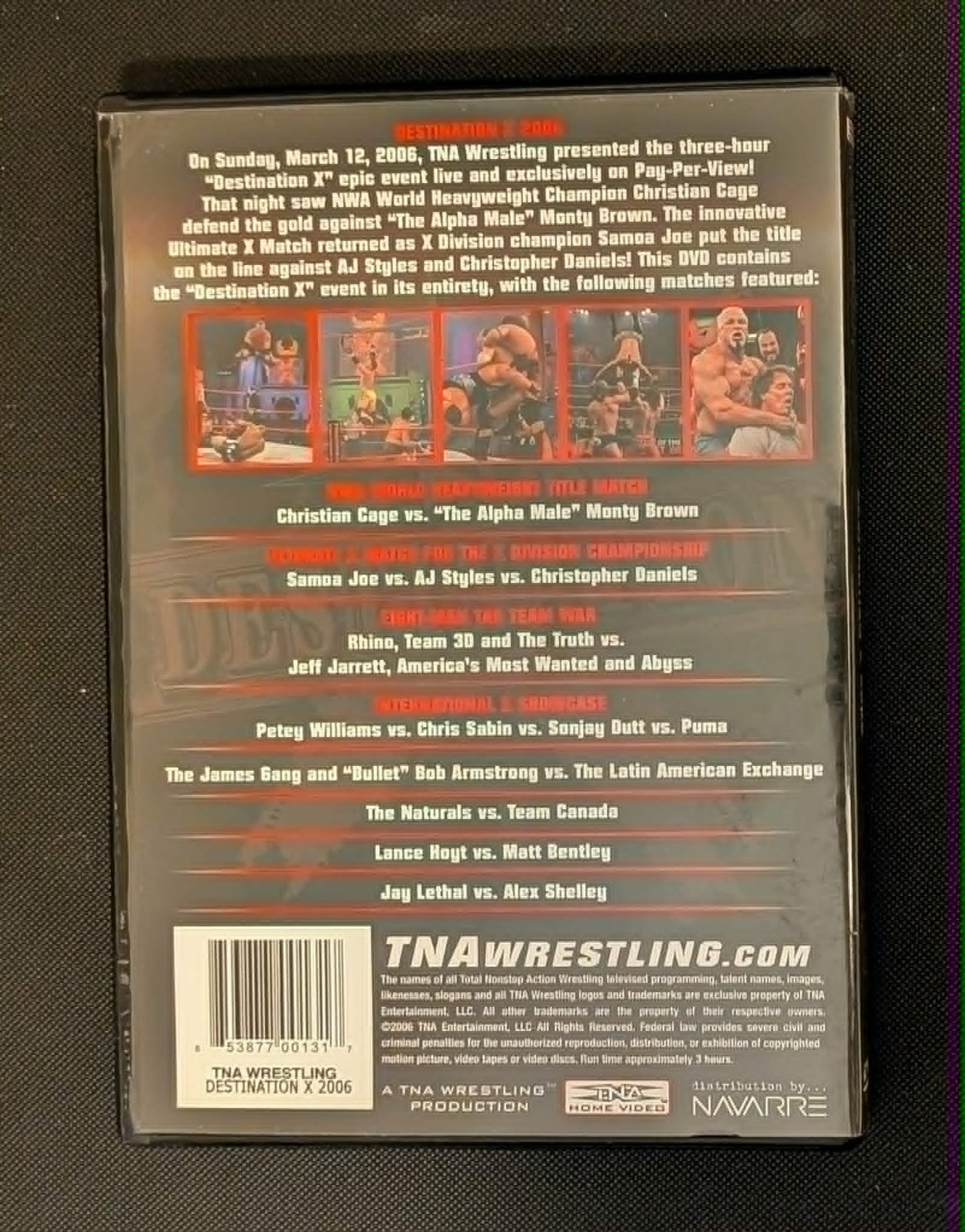 TNA DVD Destination X 2006 (Samoa Joe AJ Styles)