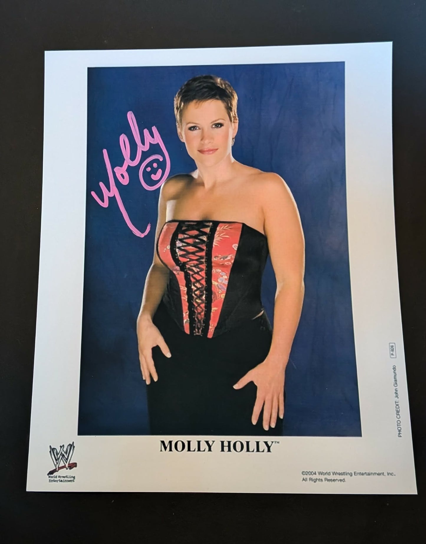 Molly Holly Pose 9 Signed Photo COA
