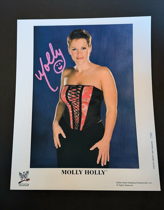Molly Holly Pose 9 Signed Photo COA