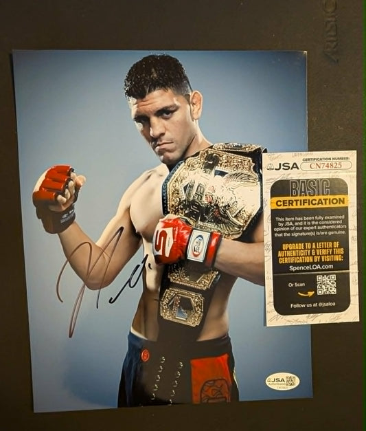 Nick Diaz Signed UFC Photo C JSA COA