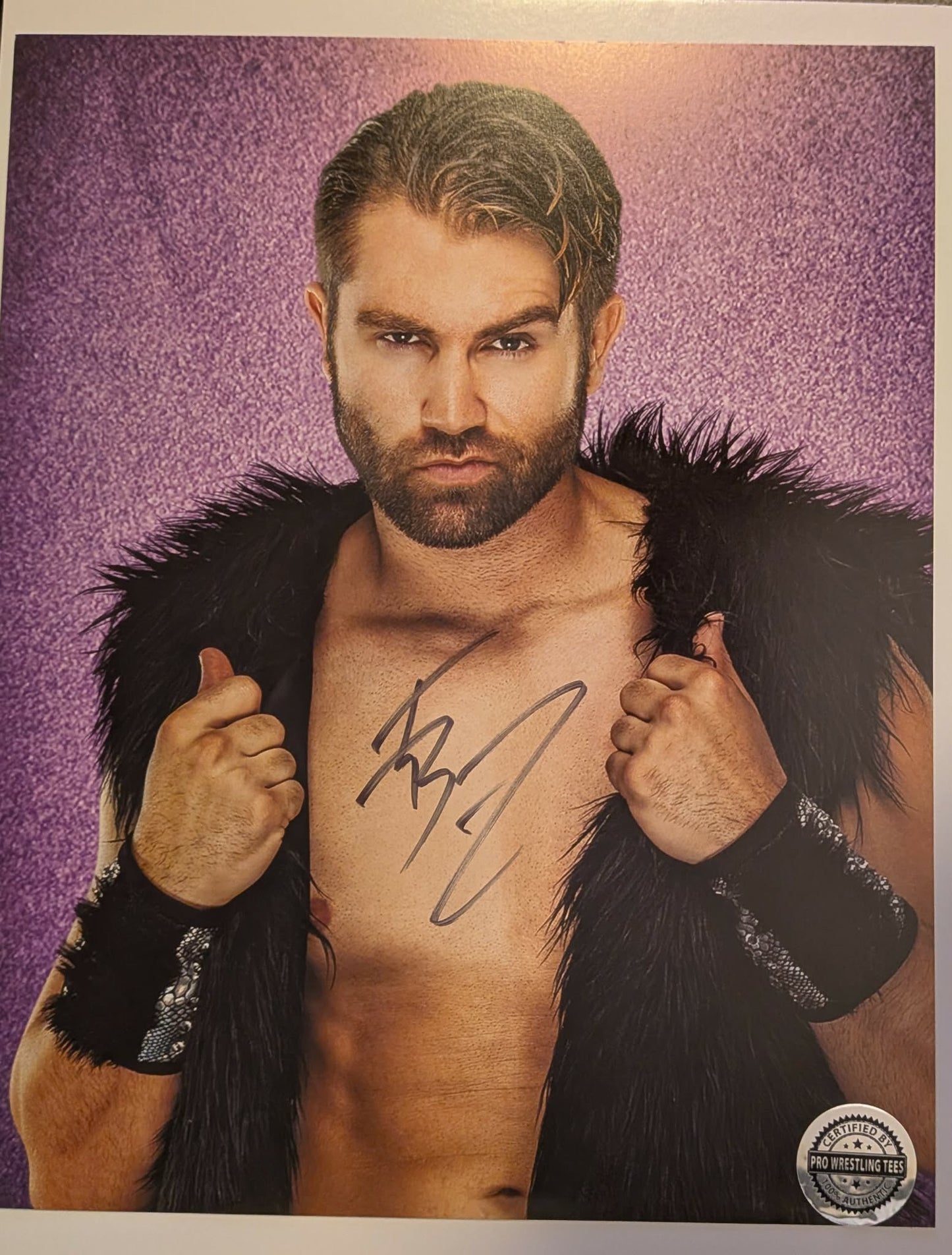 Tyler Breeze Pro Wrestling Tees Signed Photo
