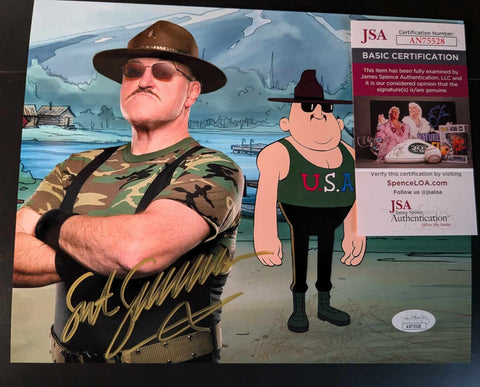 Sgt. Slaughter Pose 1 Signed Photo JSA COA