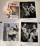 HOLIDAY SPECIAL 4 LOT MONEY INC - Ted Dibiase Signed Funko + 3 Misc Photos